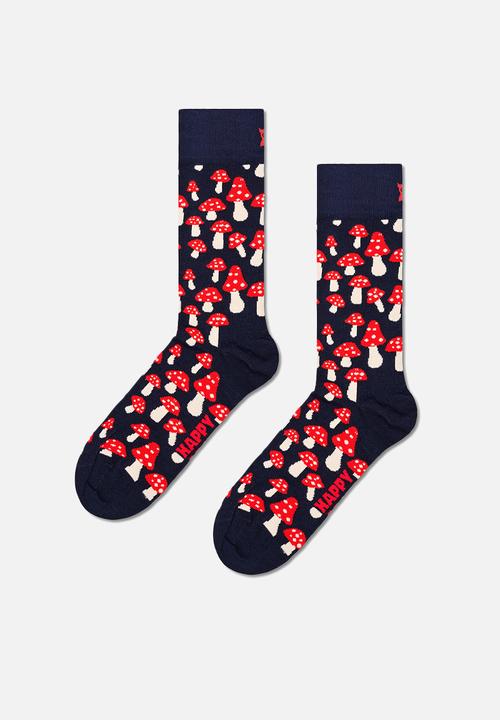 Happy Socks - Mushroom sock - navy