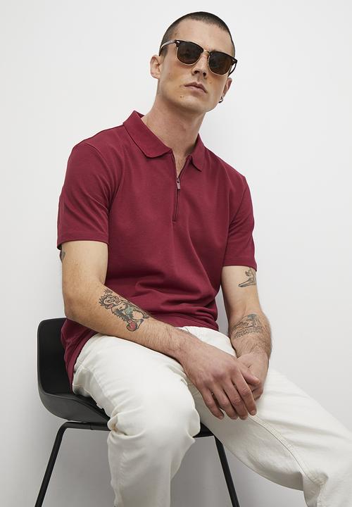 Superbalist - Andrea 1/4 zip golfer - plum