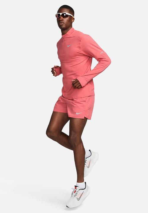Nike - Dri-FIT 1/2-zip running top - adobe pink