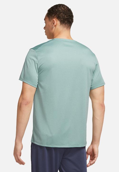 Nike - Miler Dri-FIT UV ss running top - mineral/jade ice/heather