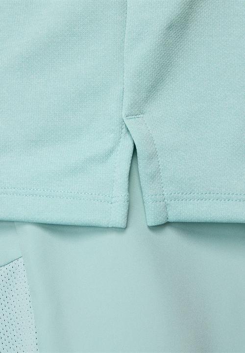 Nike - Miler Dri-FIT UV ss running top - mineral/jade ice/heather