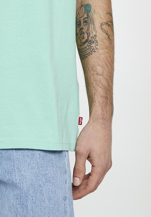 Levi’s® - Graph cali muscle tank z poster logo tan - turquoise 