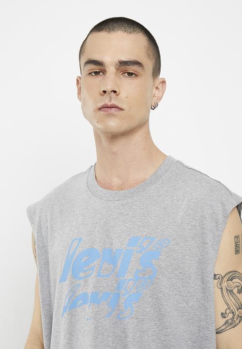 Levi’s® - Graph cali muscle tank z poster logo tan - grey 
