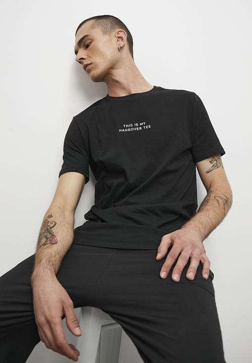 Superbalist - Hangover sleep tee - black