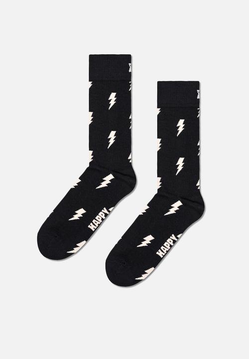 Happy Socks - Flash sock - black