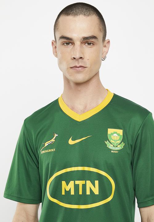 Nike - Springboks men's stadium fan jersey home - gorge green &  gold