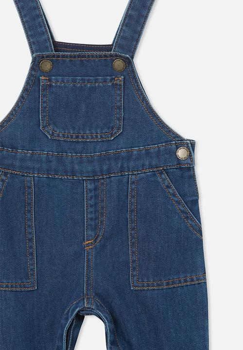 Cotton On - Seth denim overall - sorrento dark blue