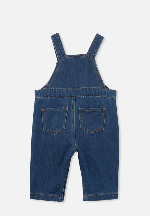 Cotton On - Seth denim overall - sorrento dark blue