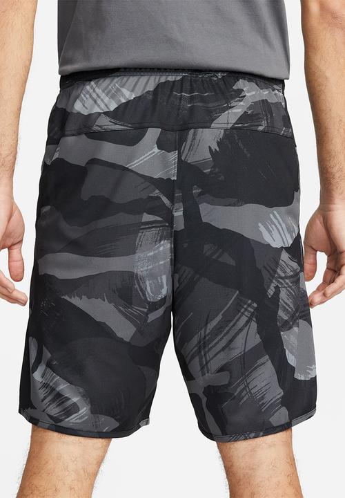 Nike - Dri-Fit Totality 9" camo shorts - black/grey 
