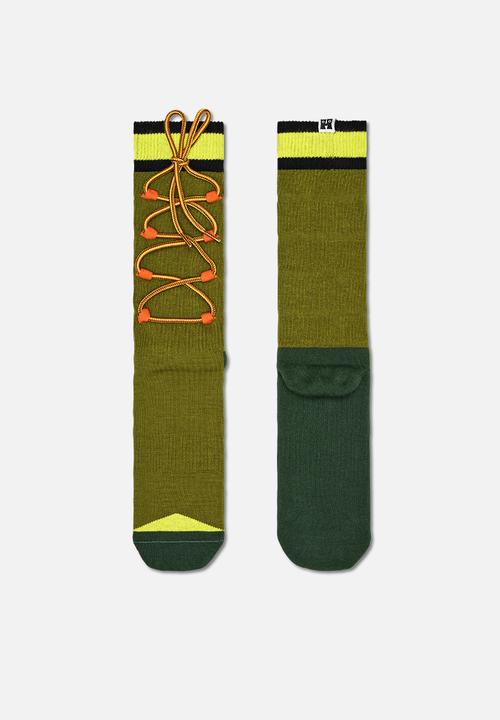 Happy Socks - Hiking boot sock - dark green