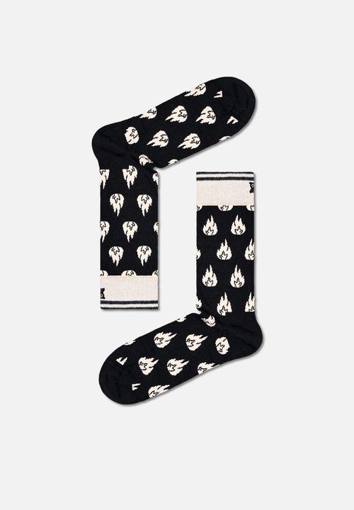 Happy Socks - 3-pack monochrome magic socks gift set - black