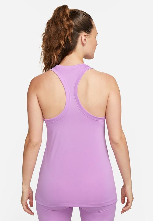 Nike - W nk df tank rlgd rcr lbr - rush fuchsia/white