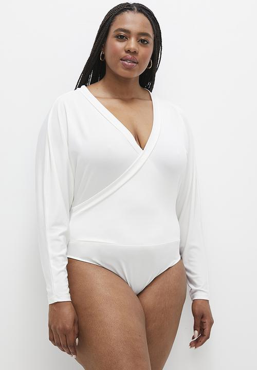 MILLA - Off the shoulder bodysuit - off white