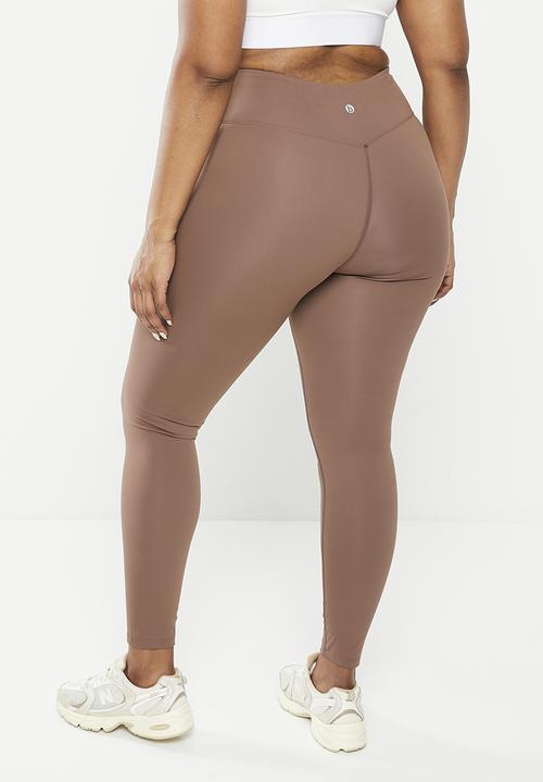 Cotton On - Plus ultra soft yoga full length tight - deep taupe