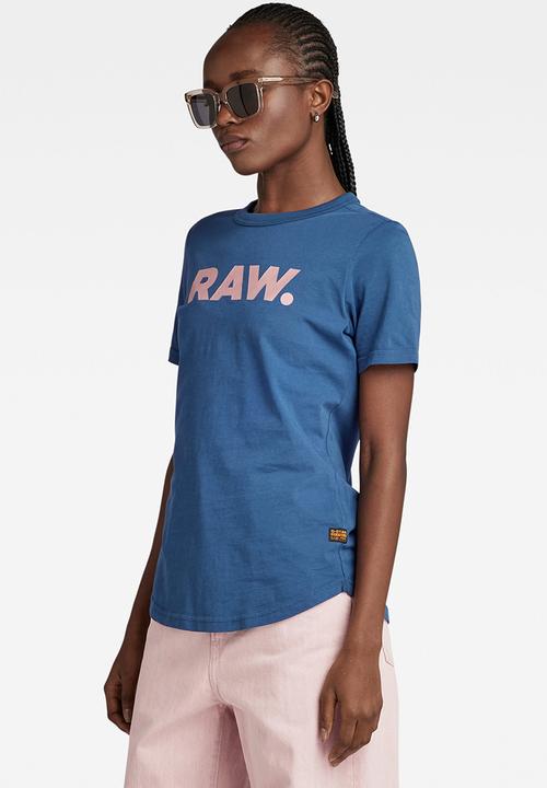 G-STAR - RAW. slim r t wmn - rank blue