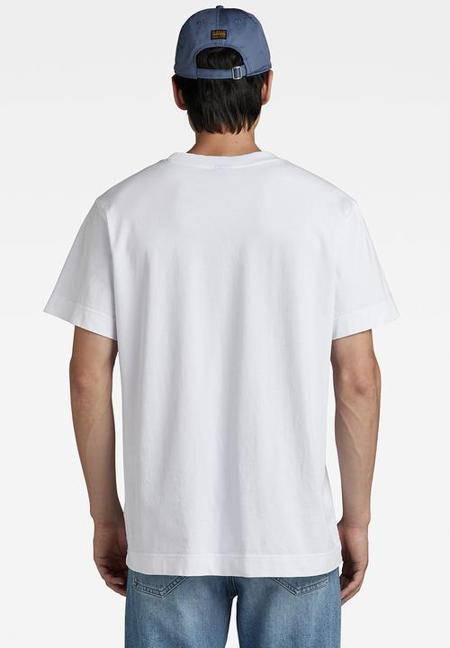 G-STAR - Essential loose r t signe jersey o - white