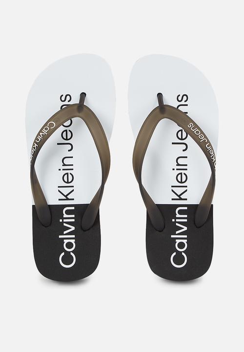 Calvin Klein - Beach sandal flatform - black/white