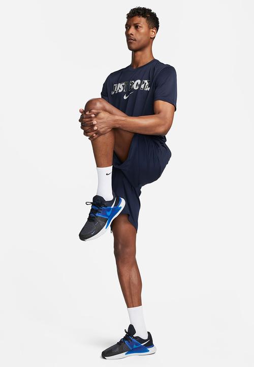 Nike - Dri-FIT camo  training t-shirt - obsidian navy 