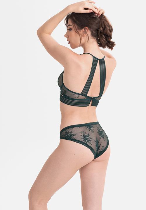 Janet Reger - Statement starlight brief - emerald