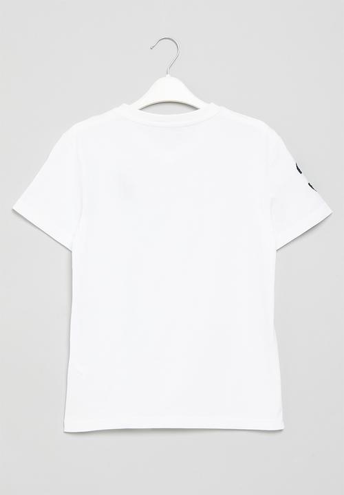 POLO - Boys numerical v-neck - white