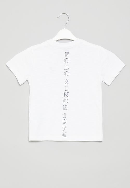 POLO - Boys printed tee - white