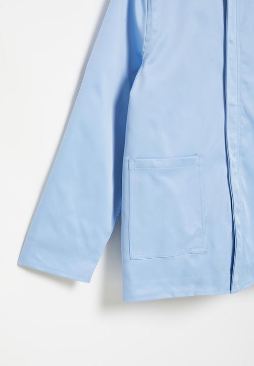 POLO - Girls hooded peacoat - light blue