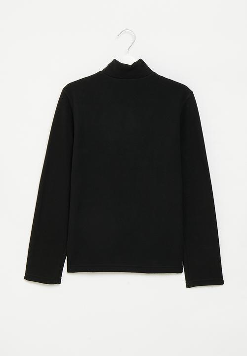 The North Face - Teen glacier 1/4 zip - black