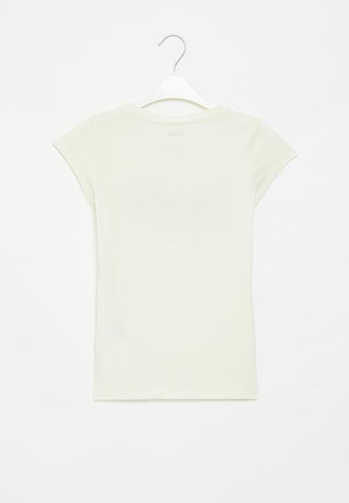 Levi’s® - Lvg ss poster logo tee - white alyssum