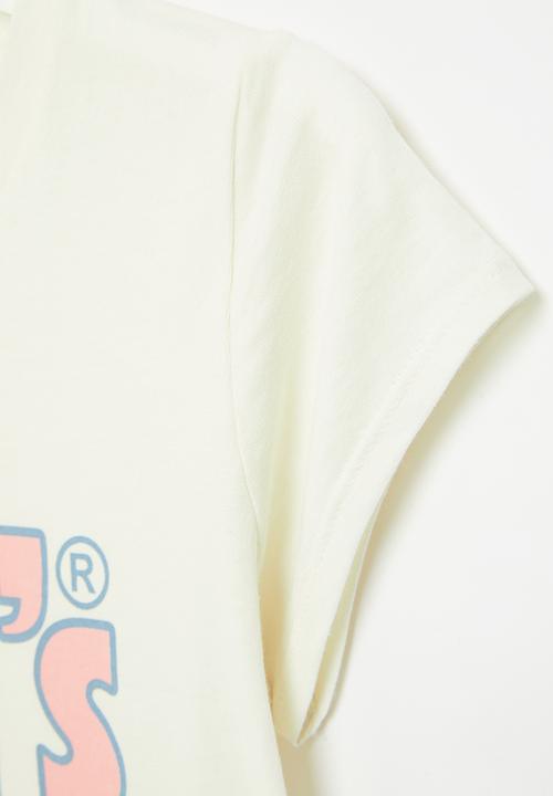 Levi’s® - Lvg ss poster logo tee - white alyssum