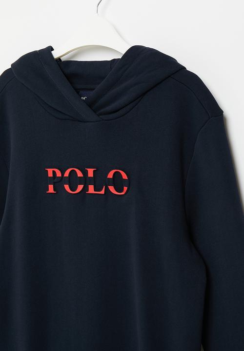 POLO - Girls embossed hoodie - navy