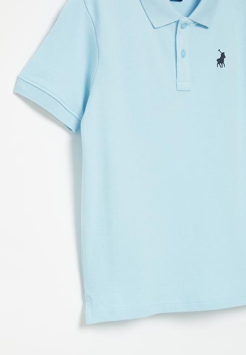 POLO - Boys classic short sleeve golfer - light blue