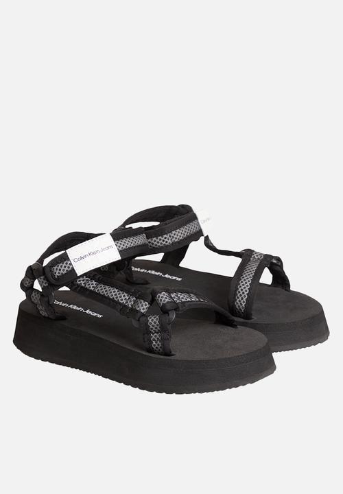 Calvin Klein - Prefresato sandal webbing mesh - black