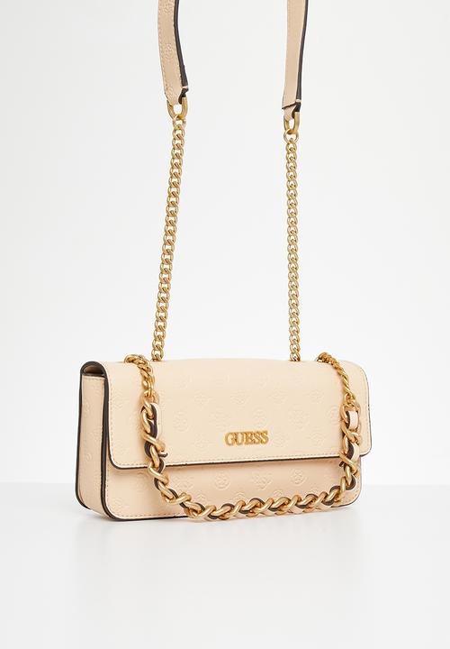 GUESS - Geva convertible xbody flap - apricot cream logo