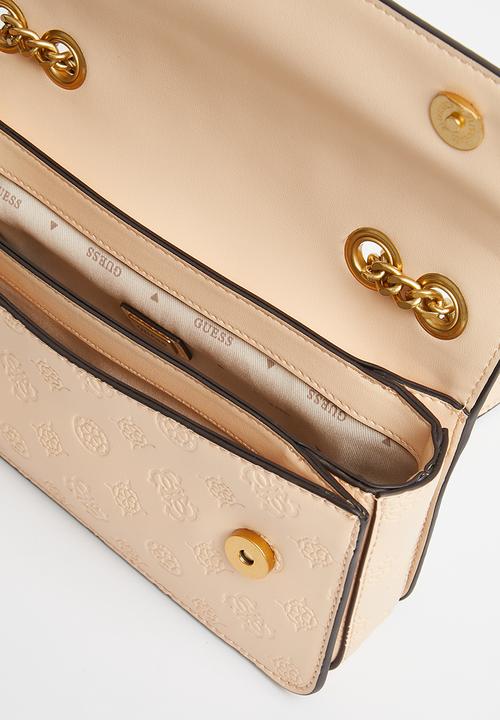GUESS - Geva convertible xbody flap - apricot cream logo
