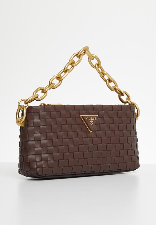 GUESS - Lisbet mini crossbody top zip - mahogany