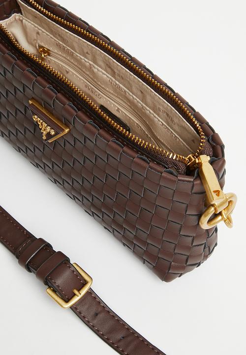 GUESS - Lisbet mini crossbody top zip - mahogany