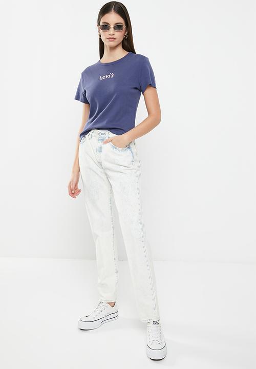 Levi’s® - Graphic rickie tee arched baby serif logo - crown blue