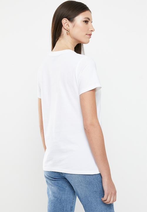 Levi’s® - Perfect tee za large batwing - white 