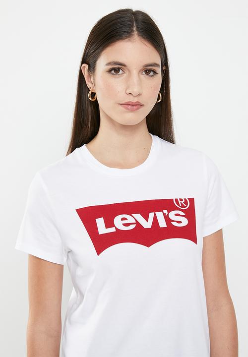 Levi’s® - Perfect tee za large batwing - white 