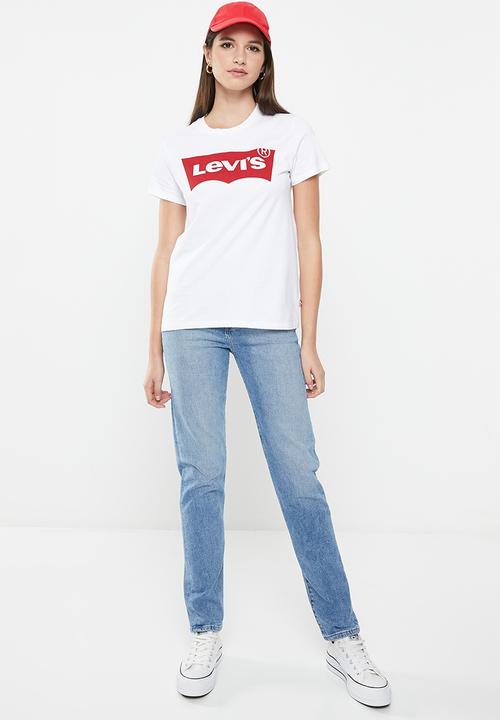Levi’s® - Perfect tee za large batwing - white 