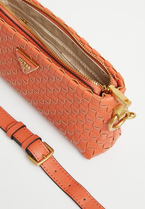 GUESS - Lisbet mini crossbody top zip - papaya