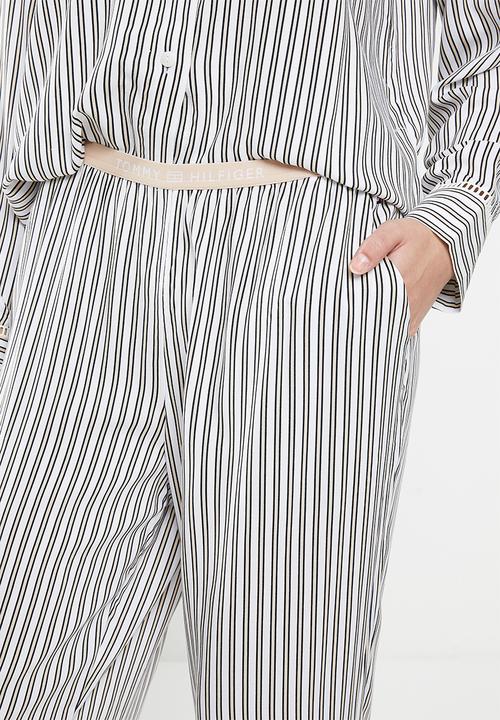 Tommy Hilfiger - Nola woven pants - stripes beige