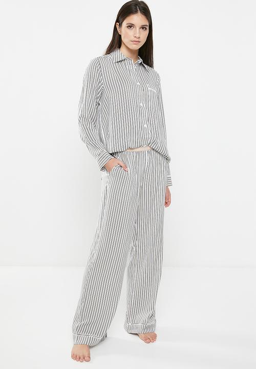Tommy Hilfiger - Nola woven pants - stripes beige