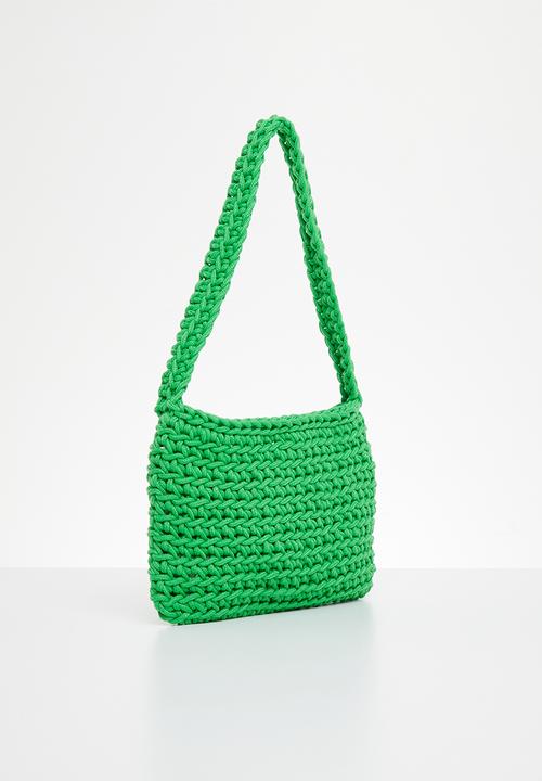 Superbalist - Nellie woven shoulder bag - green