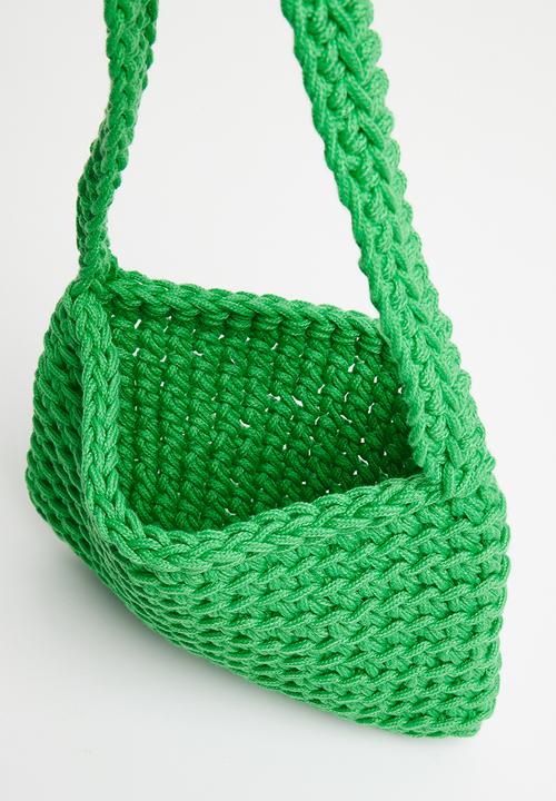Superbalist - Nellie woven shoulder bag - green