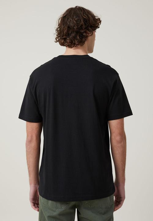 Cotton On - Loose fit art t-shirt - black / bronx