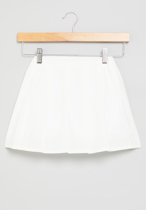Pop Candy - Girls pleated skirt - white