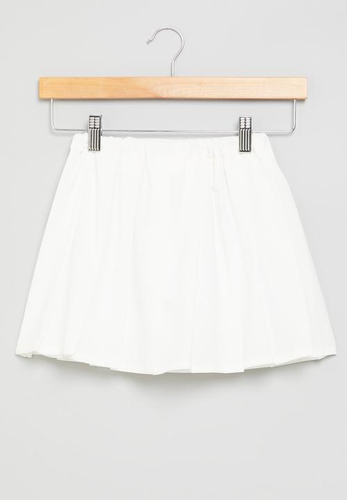Pop Candy - Girls pleated skirt - white