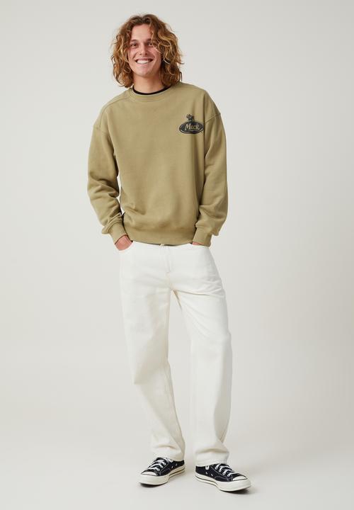 Cotton On - Mack trucks oversized sweater - lcn mac blair green/monochrome
