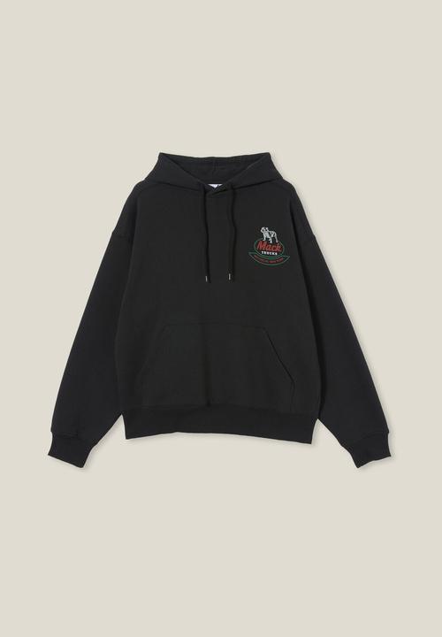 Cotton On - Mack trucks oversized hoodie - lcn mac black / built like a mac truck